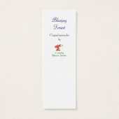 水色Bluejay Bird in Forest Bird BookMark (裏面)