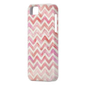 水色Chevron iPhoneケース Case-Mate iPhoneケース (裏面左)