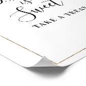 水色eucalyptus愛は甘いサイン ポスター (角)