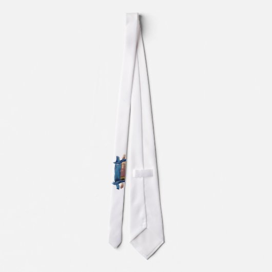 水色Torah ネクタイ (裏面)