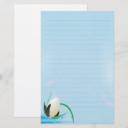 水花文具 便箋 (正面/裏面)