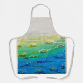 水花鮮やかエプロン エプロン