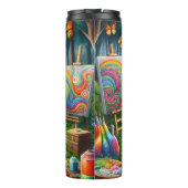 水芸術的流に浮かぶお洒落カエル タンブラー (裏面)