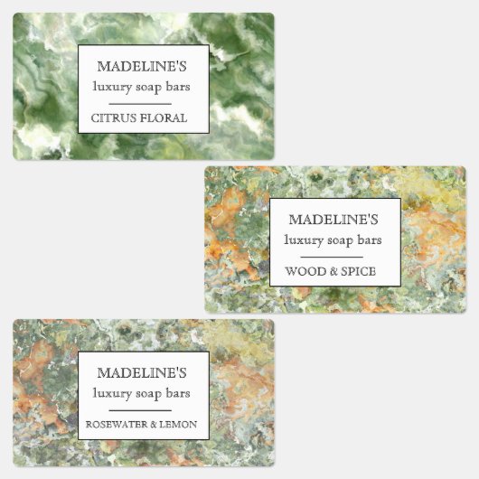 水芸術的色せっけんバーエレガント剤 ラベル (グループ)