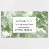 水芸術的色せっけんバーエレガント剤 ラベル (デザイン1)