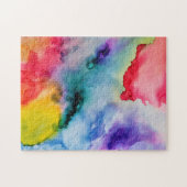 水芸術的色のスプラッシュ ジグソーパズル (横)