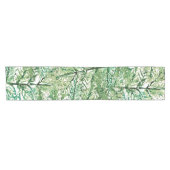 水芸術的色の手の絵を描ツリーのパターン ショートテーブルランナー (横)