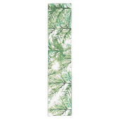 水芸術的色の手の絵を描ツリーのパターン ショートテーブルランナー (正面)