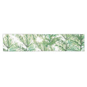 水芸術的色の手の絵を描ツリーのパターン ショートテーブルランナー (横)