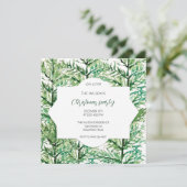 水芸術的色の木パターン 招待状 (スタンド正面)