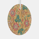 水芸術的色の花：カラフル背景。 ガラスオーナメント (正面右)