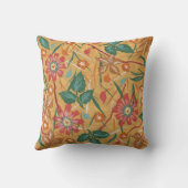 水芸術的色の花：カラフル背景。 クッション (裏面)