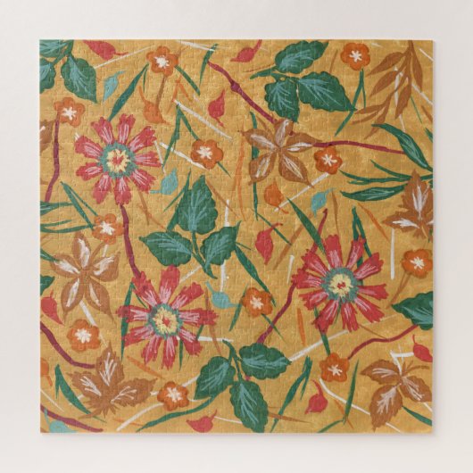 水芸術的色の花：カラフル背景。 ジグソーパズル (縦)