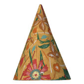 水芸術的色の花：カラフル背景。 パーティーハット (右)