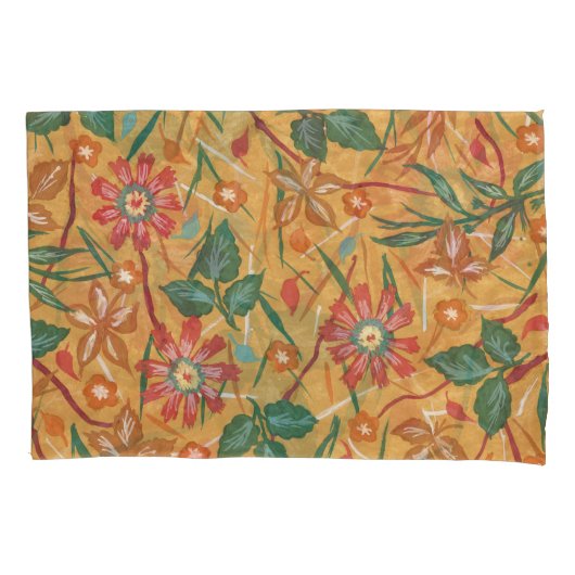 水芸術的色の花：カラフル背景。 枕カバー (正面)