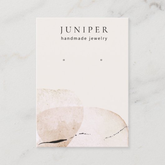 水芸術的色イヤリングジュエリー表示 名刺 (正面)