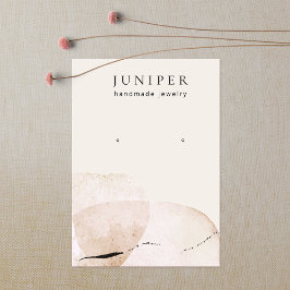 水芸術的色イヤリングジュエリー表示 名刺