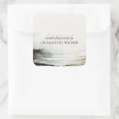 水芸術的色ジュエリー設計者抽象芸術 スクエアシール (バッグ)