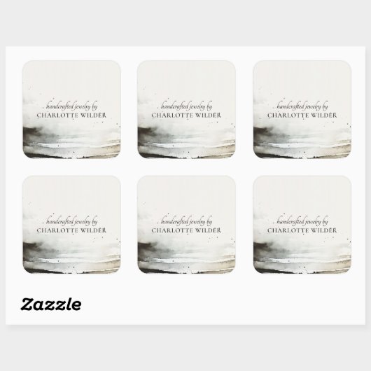 水芸術的色ジュエリー設計者抽象芸術 スクエアシール (シート)