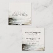 水芸術的色ジュエリー設計者抽象芸術 スクエア名刺 (正面/裏面)