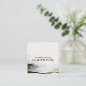 水芸術的色ジュエリー設計者抽象芸術 スクエア名刺 (スタンド正面)