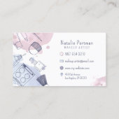 水芸術的色スタイルメイクアップアーティスト 名刺 (裏面)