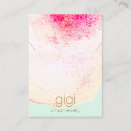 水芸術的色ネックレス表示ホルダー 名刺