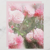 水芸術的色バラスクラップブック作りクラフト紙 (正面/裏面)