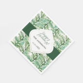 水芸術的色パインブランチ スタンダードランチョンナプキン (角)