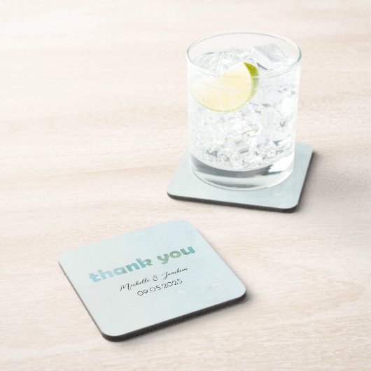 水芸術的色フローライラストレーション コースター (右側)