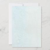 水芸術的色フローライラストレーション サンキューカード (裏面)