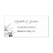 水芸術的色フローライラストレーション セルフインキングスタンプ (デザイン)