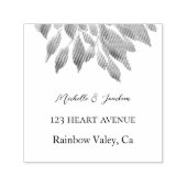 水芸術的色フローライラストレーション セルフインキングスタンプ (デザイン)