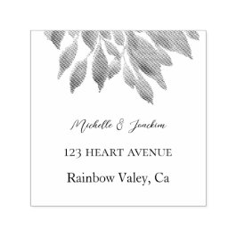 水芸術的色フローライラストレーション セルフインキングスタンプ