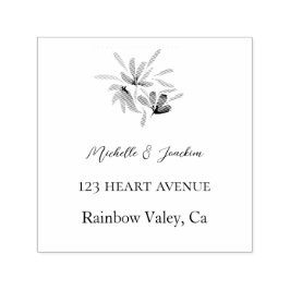 水芸術的色フローライラストレーション セルフインキングスタンプ