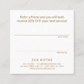 水芸術的色ブルースカイお客様紹介 紹介カード (裏面)