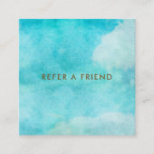 水芸術的色ブルースカイお客様紹介 紹介カード (正面)