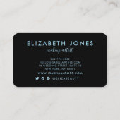 水芸術的色マウンテンズランドスケープ美しい 名刺 (裏面)