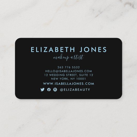 水芸術的色マウンテンズランドスケープ美しい 名刺 (裏面)