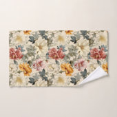 水芸術的色ヴィンテージ花エレガントかわいい バスタオルセット (ハンドタオル)