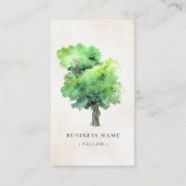水芸術的色古いワイズツリー 名刺 (正面)