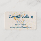 水芸術的色名刺 名刺 (正面)