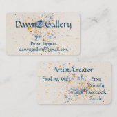 水芸術的色名刺 名刺 (正面/裏面)