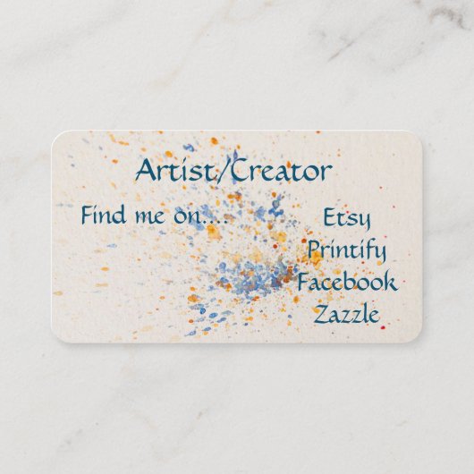 水芸術的色名刺 名刺 (裏面)