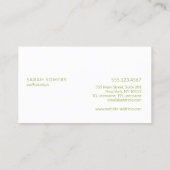 水芸術的色蓮の花ライトブルー 名刺 (裏面)