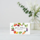 水芸術的色野菜名刺 名刺 (スタンド正面)