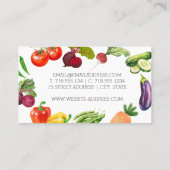 水芸術的色野菜名刺 名刺 (裏面)