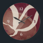 水芸術的色 |ワインクリートナット&クリーム ラージ壁時計<br><div class="desc">時計モダンには、芸術的栗色のワインカラーパレットに、栗色、バラのベージュ、クリーム色のアイボリーのアクセントを持つデザインが入っています。自然により、この抽象芸術組成は、繰り返し抽象芸術形状と、ワイン色の背景に重ね合わされたデザイン要素との組み合わせに基づいて構築され、面白いオーガニック抽象デザインを形成する。
リビングカッコいい、寝室、キッチン、オフィスの壁の壁掛け、またはあらゆるモダン大事な行事に対する思いやりのあるホーム芸術的ギフトのための壁掛け。
「使カスタマイズ用」を選択し、「」を選択し、「」を選択し、「背景色を変更」や「他のデザイン」を表示します。また、「」を選択し、「」を選択して、「」を選択します。</div>