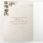 水芸術的色Holly Rejoice Script & Photo 三つ折りカード (内部最初)