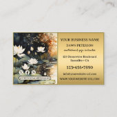 水芸術的色Lotus瞑想ヨガ 名刺 (裏面)